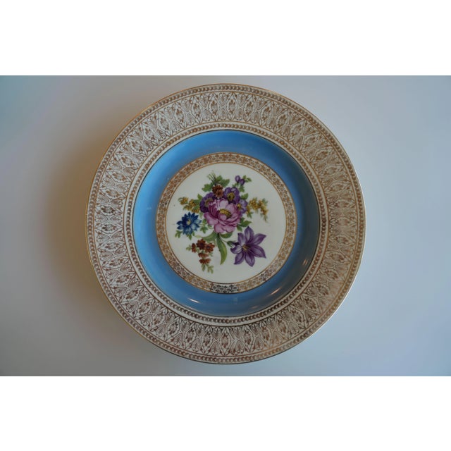 Antique Pirkenhammer / Czechoslovakian Dinner Plates- Set of 6 For Sale - Image 9 of 11