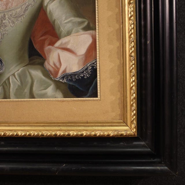Portrait of a Gentlewoman, 19th Century, Oil Painting on Canvas, Framed For Sale - Image 8 of 15