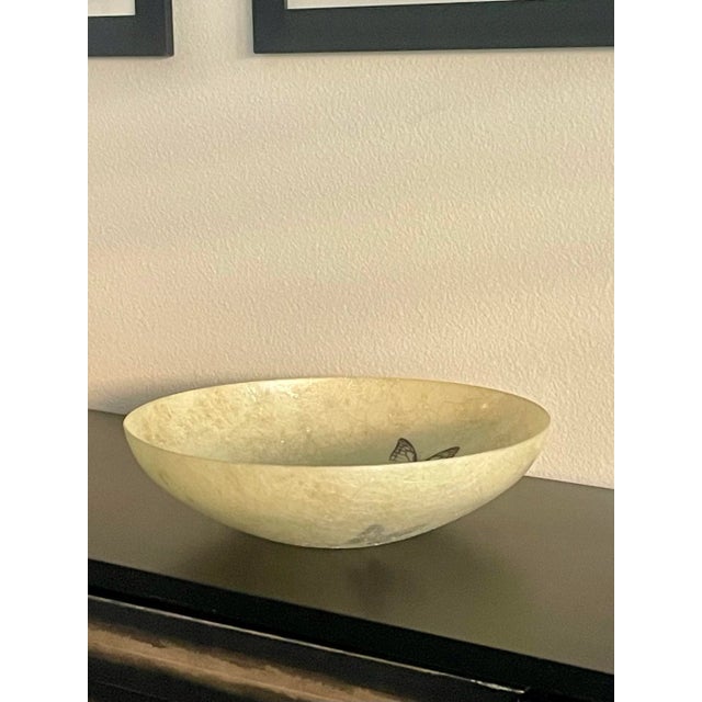 Kimball 1960s Large Fiberglass Butterfly Serving Bowl For Sale - Image 4 of 10