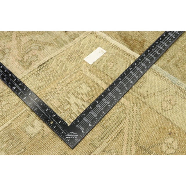Textile Antique Turkish Oushak Rug - 11'03 X 12'01 For Sale - Image 7 of 10
