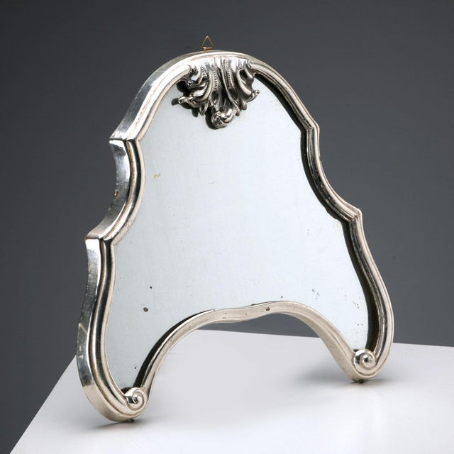 Metal Miracoli Milano Silver Wall Mirror For Sale - Image 7 of 7