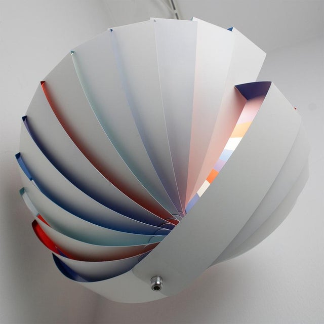 Danish Konkylie Pendant Lamp attributed to Louis Weisdorf for Lyfa, 1960s For Sale - Image 6 of 15
