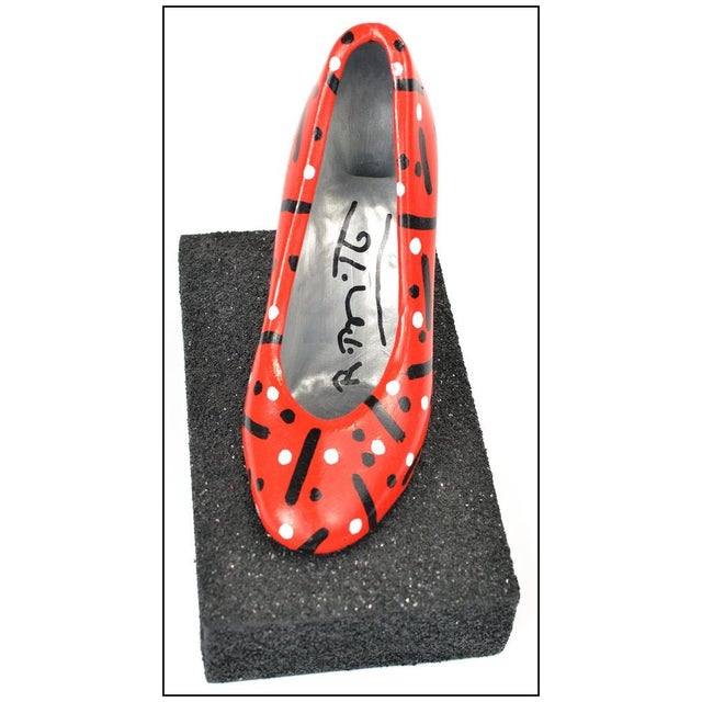 Romero Britto Ruby Slipper, Romero Britto For Sale - Image 4 of 6