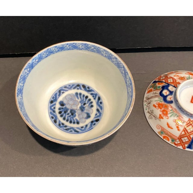 Japanese Antique Imari Tea Bowl For Sale - Image 3 of 11