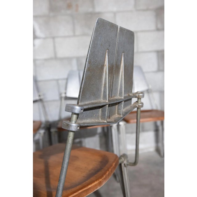 Vintage Brutalist Industrial Robert Josten Chairs – Set of 4 For Sale - Image 12 of 14