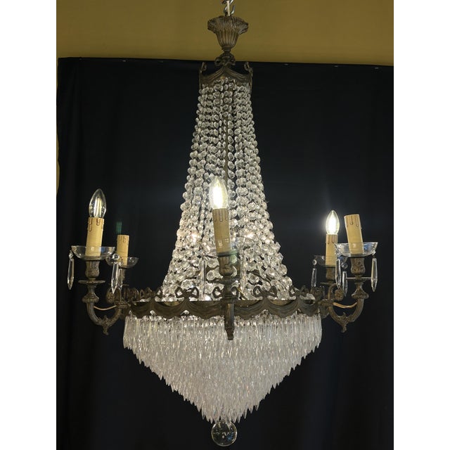 Metal Bronze Hot Air Balloon Chandelier, 1800s For Sale - Image 7 of 7