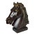 Mid-Century Italian Expressive Bronze Horse Head Sculpture C1950 After Raffaello Romanelli For Sale