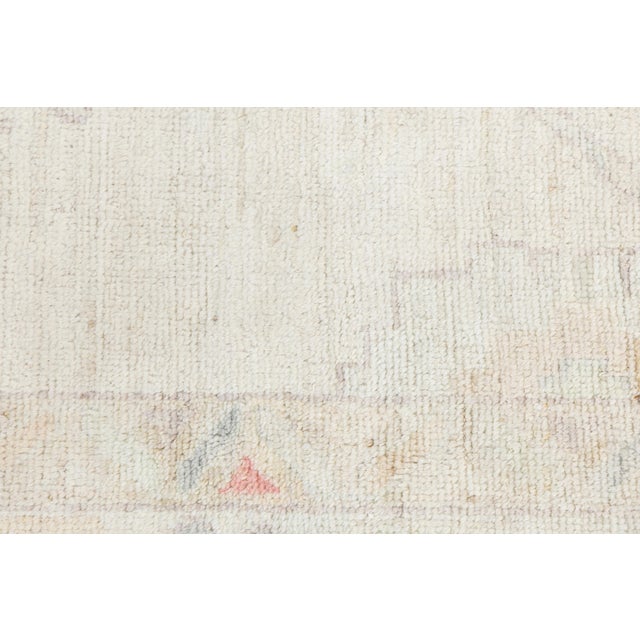 10x14 Ethereal Blush & Cream Modern Oushak Style Wool Area Rug For Sale - Image 9 of 12