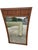 Wood Vintage Danish Modern Century Furniture Wall Mirror Rectangular Dresser Chest For Sale - Image 7 of 8