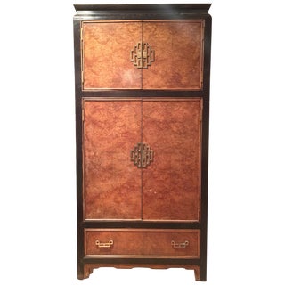 Century Furniture Ming Style Burl Airmoire For Sale