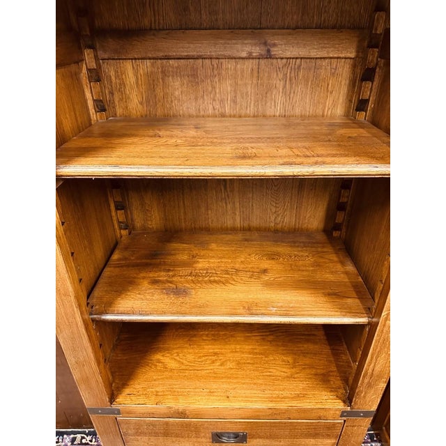 English Bookcase in Oak For Sale - Image 17 of 18