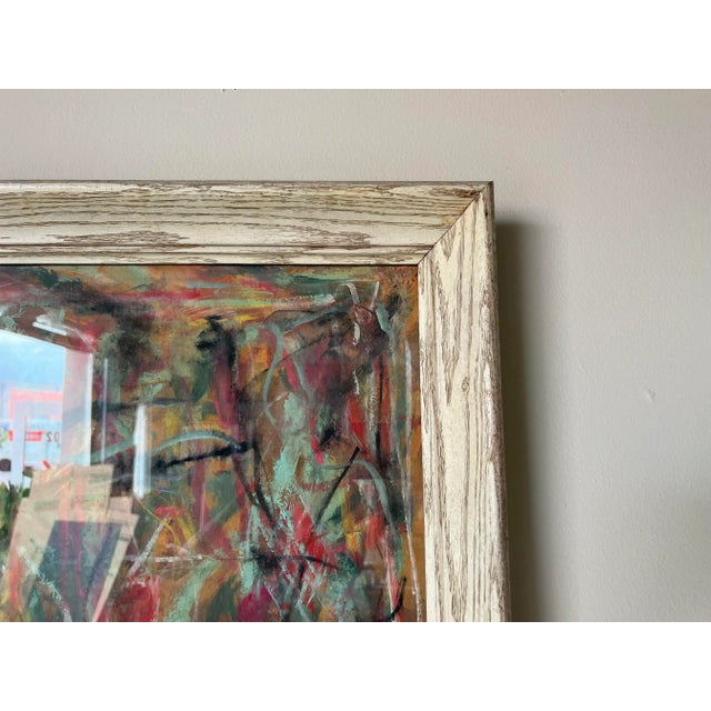 70's Vintage Onorio Expressionist Abstract Painting, Signed For Sale In Miami - Image 6 of 12