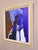 Mid 20th Century Mid-Century Modern 'Blue Division' Vintage Original Abstract Oil Painting by Swedish Painter Hans Osswald (1919-1983), Framed For Sale - Image 5 of 14