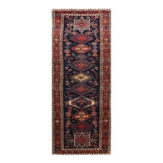 1930s Old Persian Heriz Runner Rug 3’5″ X 13’4″ For Sale