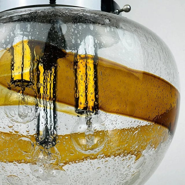Murano Glass Pendant Lamp, Italy, 1970s For Sale - Image 4 of 13