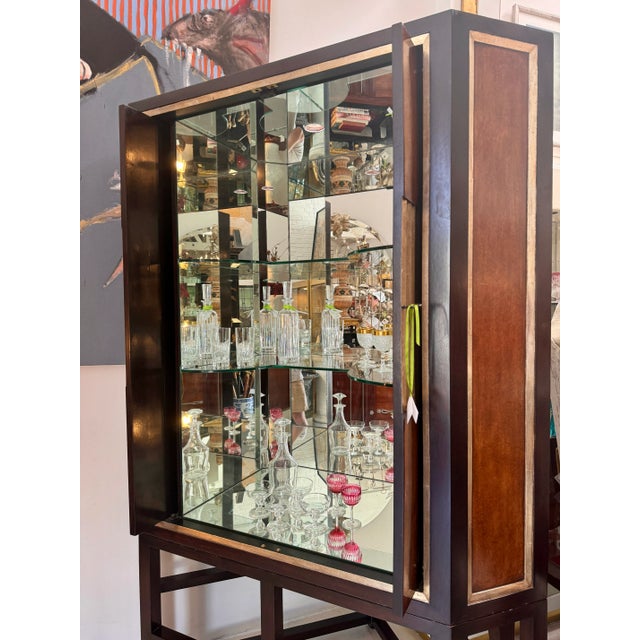 Wood Therien Workshops for Dessin Fournir Cocktail Dry Bar Cabinet For Sale - Image 7 of 9