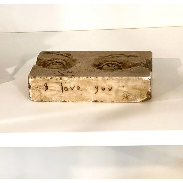 Artist-Signed Lover's Eyes Sculpture For Sale - Image 4 of 12