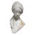 1970s Italian Plaster Bust Sculpture of a Woman For Sale