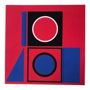 Mid-Century Modern Robert Hunter Serigraph 1972