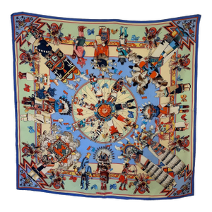 Hermès Kashinas 1997 Silk Scarf Kermit Oliver