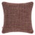 Textured Woven Cushion with Pink Piping Border by Villa Como For Sale