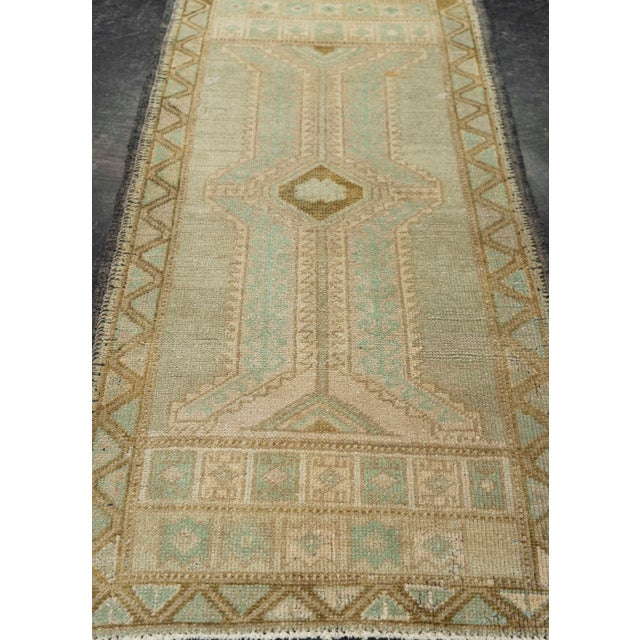 Turkish Turkish Mini Rug Oriental Hand Knotted Vintage Rug 1'9" x 3'5" #21061 For Sale - Image 3 of 8