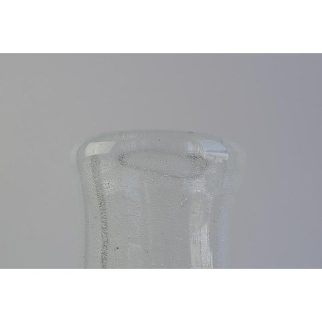 Blue Czech Blue and Green Sommerso Art Glass Vase, 1970s For Sale - Image 8 of 12