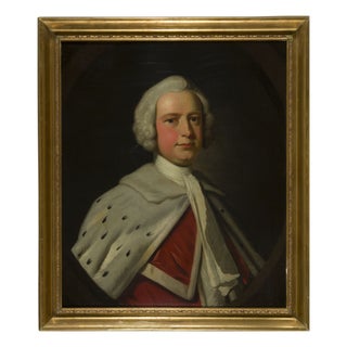 Thomas Hudson, Portrait, 1752, Oil on Canvas, Framed For Sale