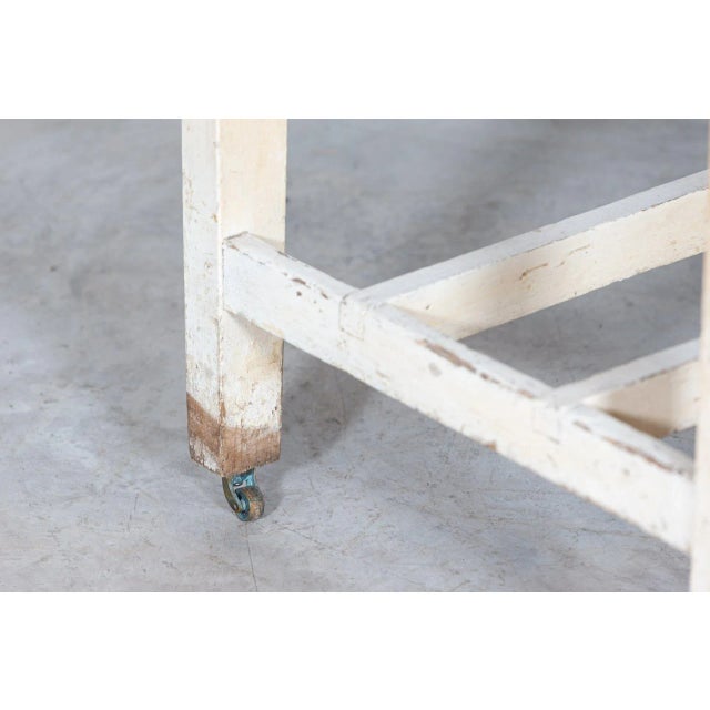 19th Century Irish Painted Vernacular Pine Farmhouse Table, 1800s For Sale - Image 10 of 12