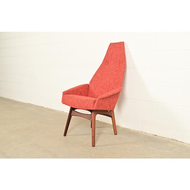 Mid-Century Modern Adrian Pearsall for Craft Associates Mid-Century Modern High Back Lounge Chair, 1960s For Sale - Image 3 of 11