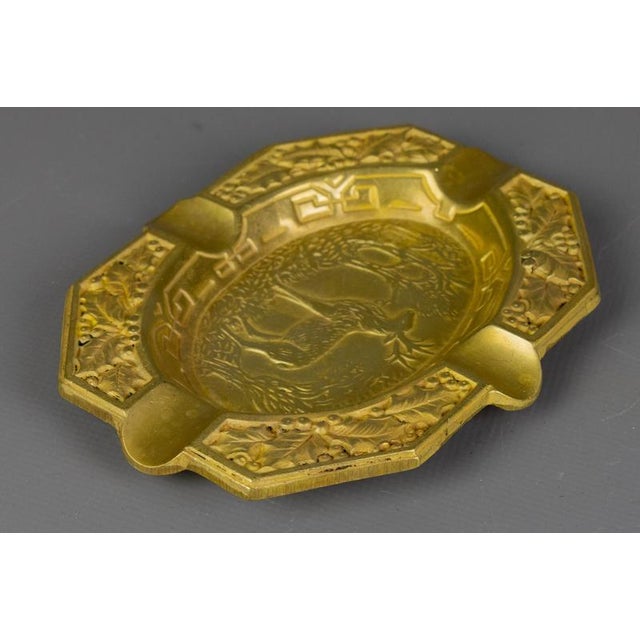 1950s French Cast Bronze Ashtray with Stag Motif, 1950s For Sale - Image 5 of 18