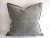 Gray stone washed linen pillows with diamond frayed details Double sided pillow features a diamond frayed stonewash...