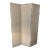 Vintage Mid 20th Century Linen Three Panel Screen For Sale