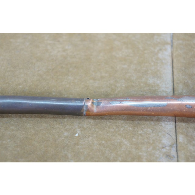 Copper 20thC English Brass & Copper Fox Hunting Coach Bugle Horn Trumpet 27" For Sale - Image 8 of 14