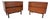 Mid-Century Modern Stanley Walnut Nightstands - Set of 2 For Sale