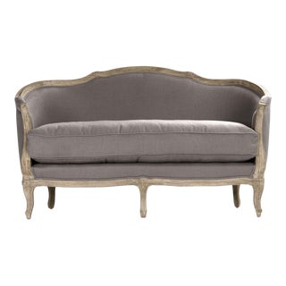 Hollow Maison Settee in Gray For Sale
