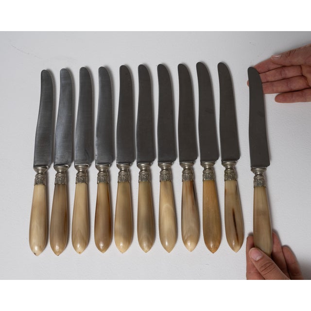 Mid 20th Century France Ivory Silver Serving Utensil For Sale - Image 14 of 17