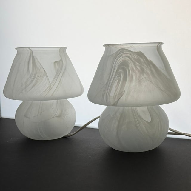 Murano Glass Table Lamps, 1960s, Set of 2, in Flawless conditions. Designed 1960 to 1969 This piece is attributed to the...