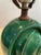 1940s 1940s Sculptural Green Glazed Ceramic Lamp – Late Art Deco Design For Sale - Image 5 of 9