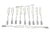 Silver Butter Knives with Embossed Handles, Set of 12 For Sale - Image 3 of 3