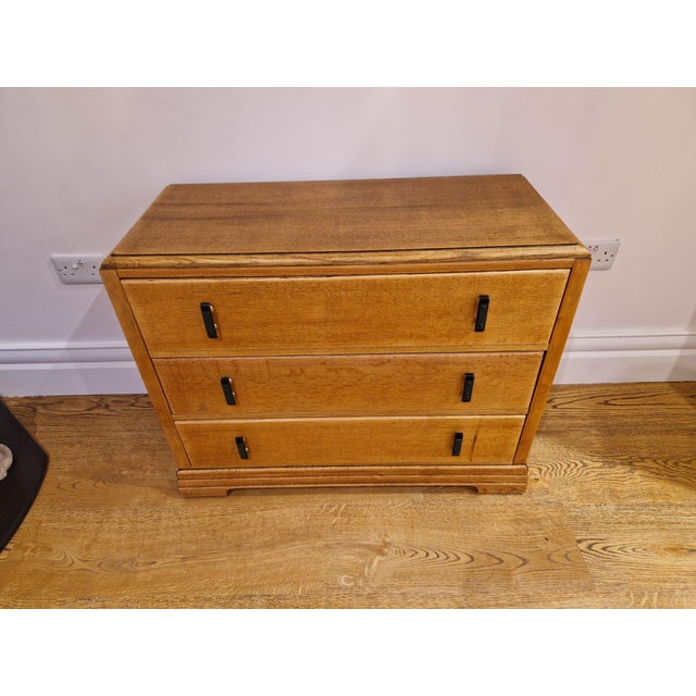Vintage Art Deco Oak Chest of Drawers, 1930s For Sale - Image 6 of 18