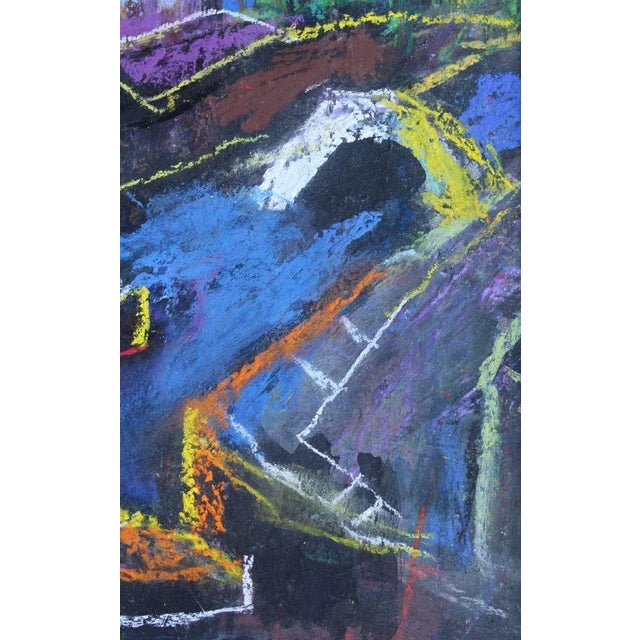 Travel notes 2007. Paper, pastel, 24x22 cm The focal point of the artwork is a colorful cityscape, reflecting the artist's...