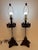Mid 20th Century 1980's Vintage Neoclassical Faux Bronze and Etched Glass Urn Table Lamps - A Pair For Sale - Image 5 of 5