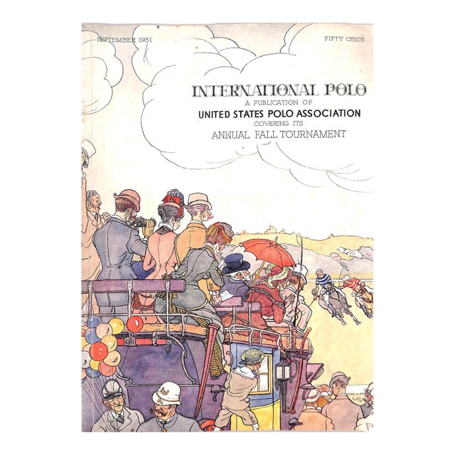 International Polo Covering Its Annual Fall Tournament September 1931 Program For Sale