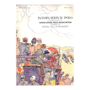 International Polo Covering Its Annual Fall Tournament September 1931 Program