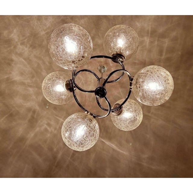 Vintage Space Age Sputnik Pendant Light, 1970s For Sale - Image 16 of 18