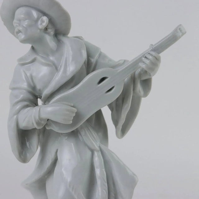 Antique Porcelain Figure of Oriental Man For Sale - Image 4 of 9