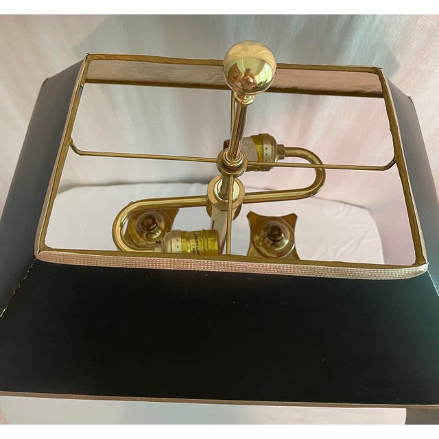 Mid 20th Century Vintage Double Column Table Lamp For Sale - Image 5 of 9