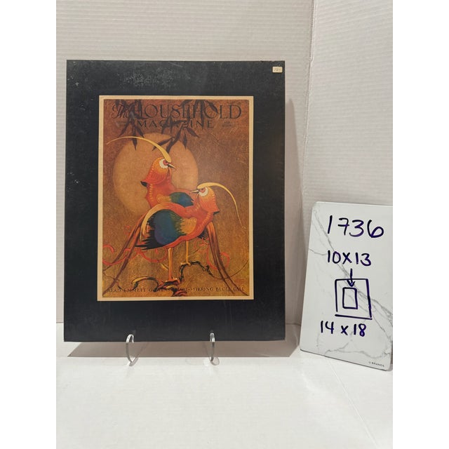 Paper 1932 Original the Household Magazine Cover, November, Stark Davis, Art Deco, Matted For Sale - Image 7 of 7