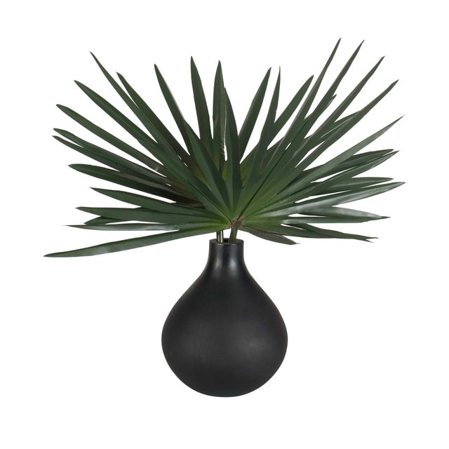 Kenneth Ludwig Chicago Axis Palm Accent & Vase For Sale - Image 4 of 5